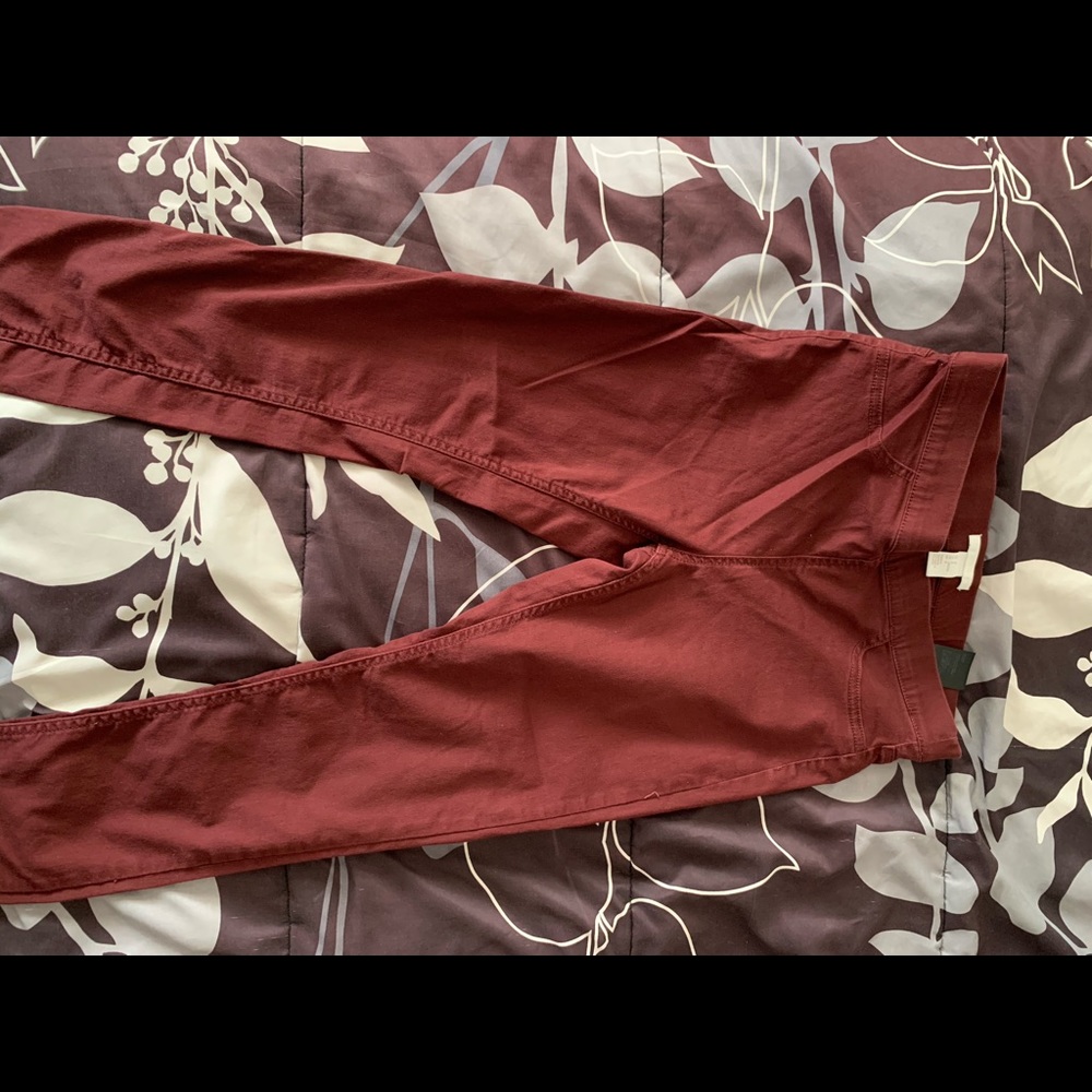 Burgundy Jeans